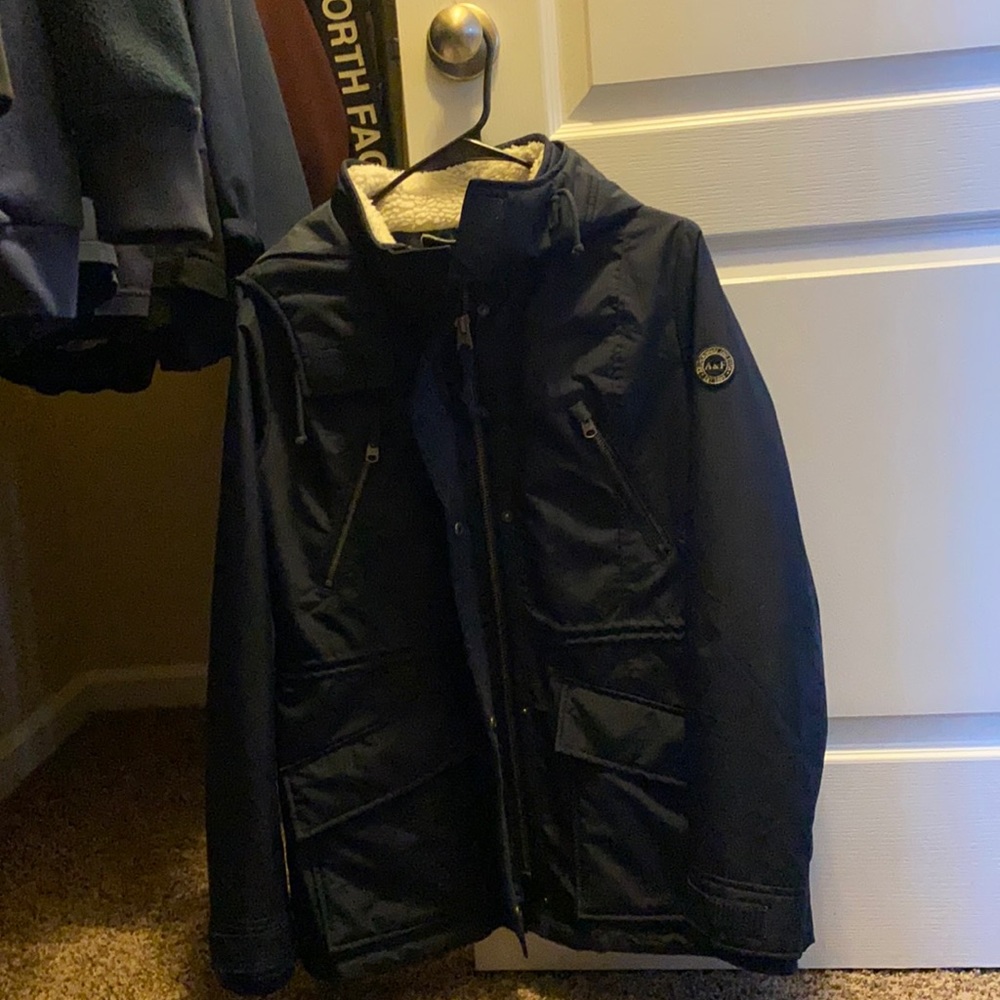 Navy blue women Abercrombie coat